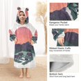 thumbnail image 3 of FORMRS Wearable Blanket Hoodie with Sleeves for Kids Cozy Flannel Sweatshirt, Abstract Elephant, 3 of 7
