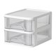 thumbnail image 1 of Desktop Storage Box Organizer | Clear Small Drawer Desk Storage | Plastic Multi-Layer Stationery Organizer | Shatterproof Compartment | Office Supplies & Cosmetics Holder, 14.2x18.3x12CM, 1 of 1