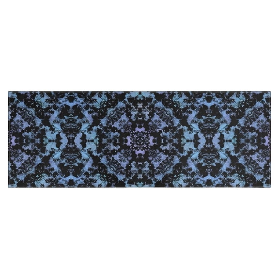 Blue Abstract Pattern Kitchen Rug Mat,Kitchen Runner Rugs Non Skid Washable,Decorative Kitchen Floor Mats for Kitchen,Sink,Laundry,17"X47"