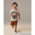 thumbnail image 4 of Disney Pixar Cars Lightning McQueen Toddler Outfit for Boys, 2PC T-Shirt & Fleece Shorts Set (Tan, 6), 4 of 6