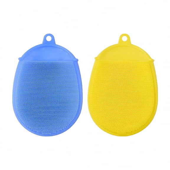 ACDANC 2Pcs Silicone Body Scrubber Bath SPA Exfoliating Skin Massage Scrubber Brush