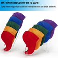 thumbnail image 3 of Wall Mounted Baseball Cap Holder Space-Saving Hat Organising Racks for Clothing Store, 3 of 5