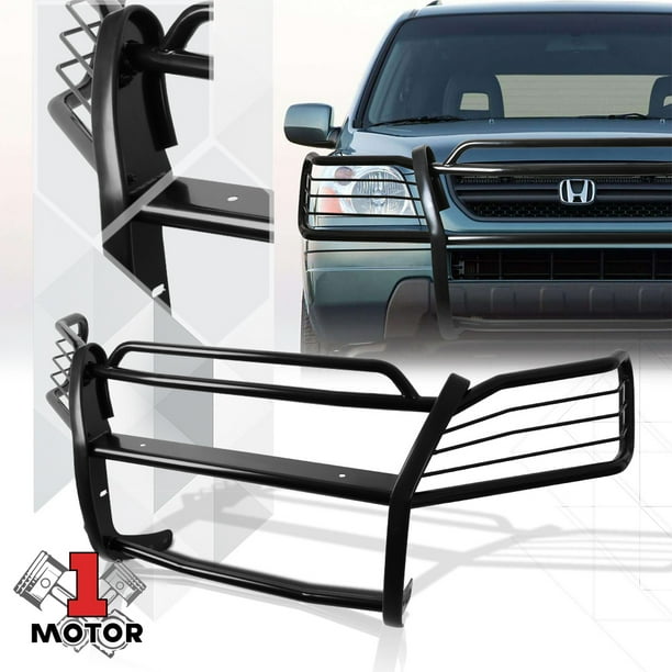 Black Mild Steel Front Bumper Grille/Brush/Headlight Guard for 0308