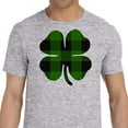 thumbnail image 2 of St. Patrick's Day Men's Shirt Irish Plaid Shamrock Soft Style Ring Spun Tee, 2 of 5