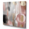 thumbnail image 2 of Designart "Pink Gold Circle Complexity" Modern Shapes Transitional Wall Art For Kitchen, 2 of 5