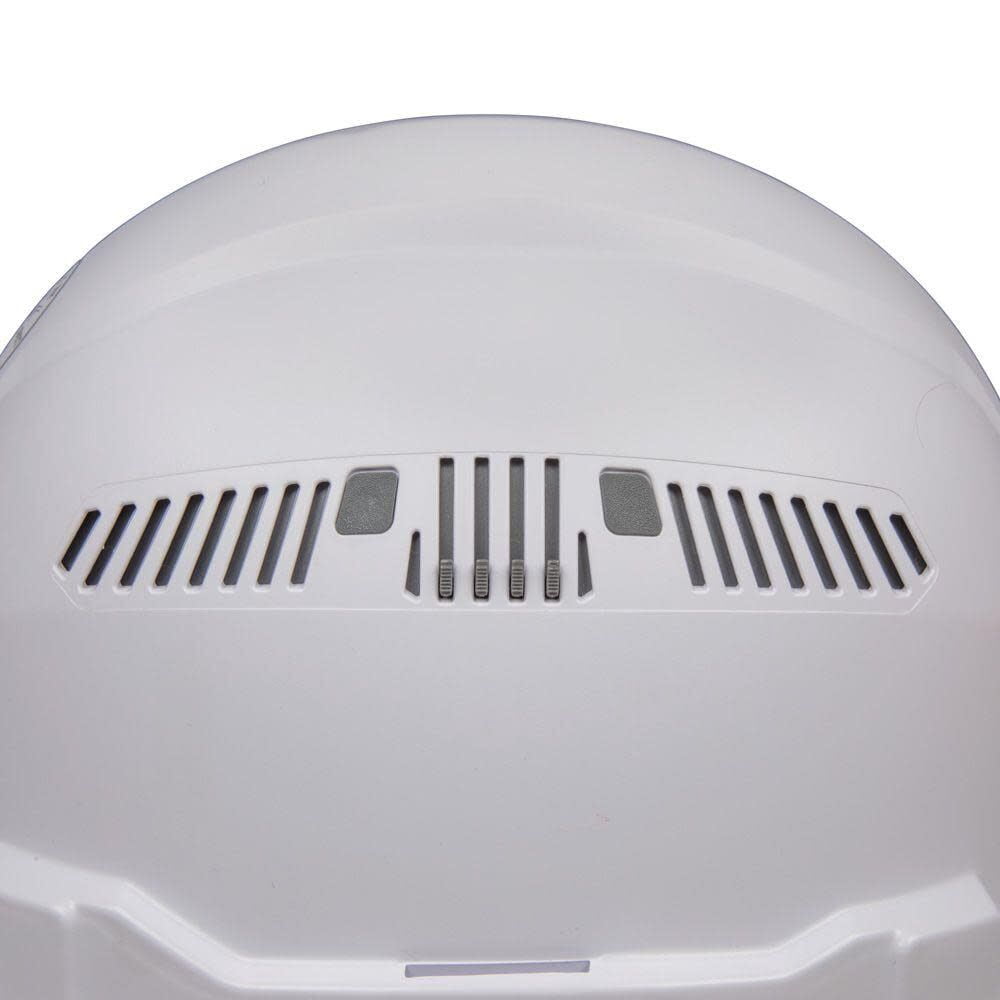 Klein Tools 60113RL Vented Cap-Style Hard Hat with Rechargeable Headlamp - White