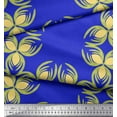 thumbnail image 2 of Soimoi Blue Rayon Fabric Florals Floral Print Fabric by Yard 56 Inch Wide, 2 of 3