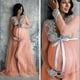 thumbnail image 4 of Vestidos de maternidad para sesión de fotos Ropa de fotografía de embarazo de una pieza con encaje Vestido de fregado para embarazadas Hilo de red con abertura frontal, 4 of 5