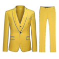 thumbnail image 2 of Traje de hombre Casual de negocios Traje de 3 piezas Blazer Pantalones Chaleco 9 colores Z, 2 of 4