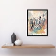 thumbnail image 2 of People Dancing to Music on the Dancefloor Modern Soft Pastel Watercolour Painting Art Print Framed Poster Wall Decor 12x16 inch, 2 of 5