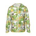 thumbnail image 1 of Fotbe Gnome and Pineapple Chaqueta con Protección Solar UPF 50+ para Hombre y Mujer, Camisa con Capucha y Bolsillos-3X-Large, 1 of 7
