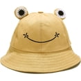 thumbnail image 2 of Dalrosia Cute Frog Bucket Sun Hat Funny Summer Packable Fisherman Cotton Hat Unisex for Adult Women Men Teen Kids, 2 of 8