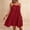 (Fashion 207)Red, variant on Aimik Women's Sleeveless Stand Collar Cotton Dress Summer Side Split Button-Down Maxi Dress Breathable Comfort Linen Dress