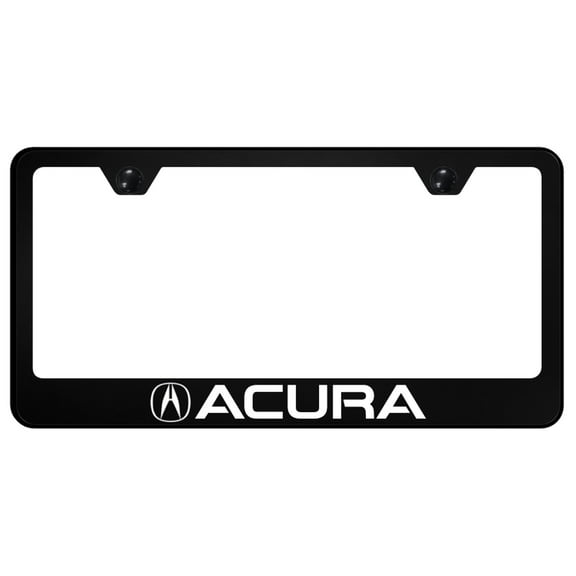 Acura UV Print Polycarbonate License Plate Frame (Black)
