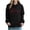 Black, variant on Womens Sweatshirts Hooded Print Casual Long Sleeve Drawstring Pocket Pullover Tops