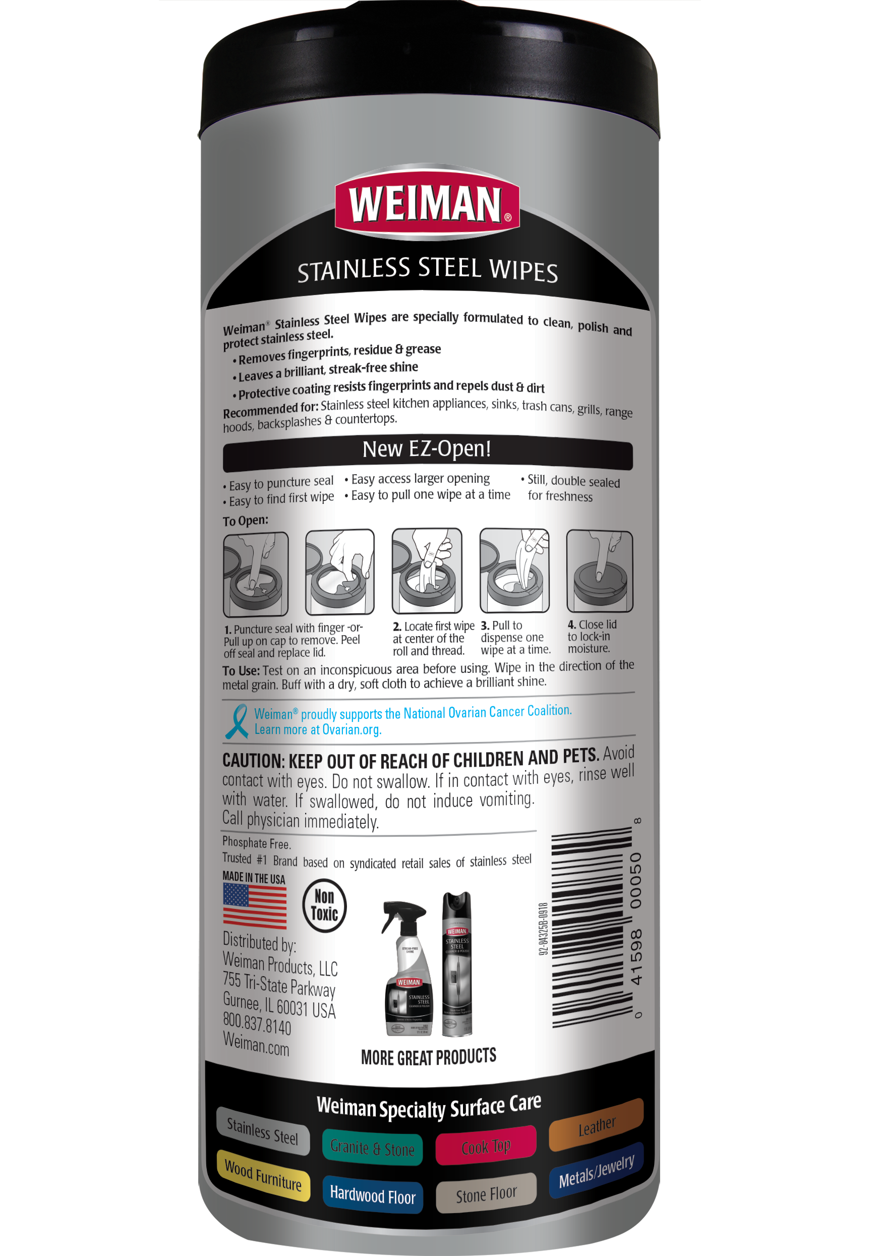 Weiman Stainless Steel Cleaning Wipes, 30 Count Best Deals and Price