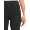 thumbnail image 4 of No Boundaries Juniors and Juniors Plus Washed Cargo Flare Pants, 31” Inseam, Sizes XS-4X, 4 of 5