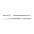 thumbnail image 2 of tredstone 2 Pieces Car Sticker Universal Exterior Automotive Decal Automobile Moulding Trim Adhesive Craft Auto Vehicle Racing Light Gray 1Set, 2 of 6