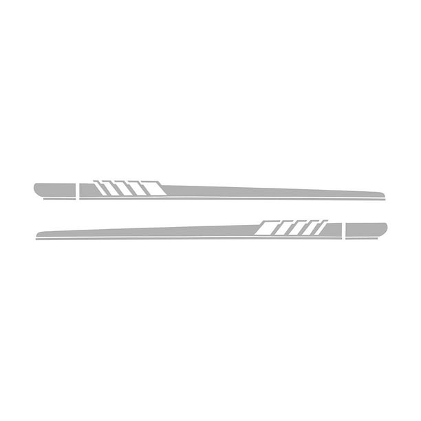 Kenally 2 piezas de pegatina para coche, calcomanía automotriz, moldura decorativa para automóvil, adhesivo extraíble, decoración de Type2 NO2