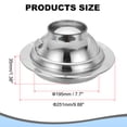 thumbnail image 2 of Uxcell 7.7 Inch Round Air Vent, Adjustable Ball Jet Nozzle Diffuser Ceiling Diffuser Vent Cover ABS Soffit Vent, 2 of 6