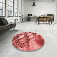 thumbnail image 3 of Ahgly Company Indoor Square Patterned Love Red Area Rugs, 5' Square, 3 of 6