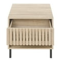 thumbnail image 4 of Kadyn 1 Drawer Nightstand Set of 2, Bedside Table for Living Room, Storage Accent Side or End Table, Natural, 4 of 12