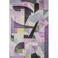 thumbnail image 2 of Addison Rugs Mayfield Premium Machine Washable Transitional Abstract Purple Rectangle Rug, 3' x 5', 2 of 7