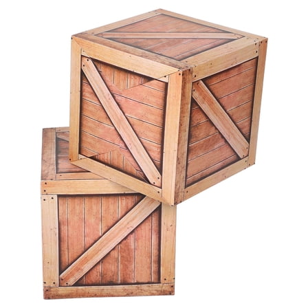 WEUVEB Western Theme Photo Booth Props Set, Light Brown Paper, 2 Pieces for Party and Event Decorations