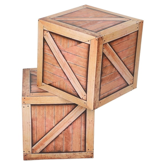 WEUVEB Western Theme Photo Booth Props Set, Light Brown Paper, 2 Pieces for Party and Event Decorations