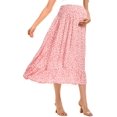 thumbnail image 4 of Yesfashion Wholesale Maternity Dress Women's High Waist Floral Print Pleated Maxi Skirt Casual Flowy Swing A Line Long Skirts, 4 of 9