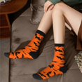thumbnail image 6 of JUNZAN Halloween Bats Mens Funny Socks for Men Women Colorful Fun Novelty Crew Patterned Socks, 6 of 6