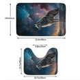 thumbnail image 3 of Yiaed Night Sky Wolf Print Bathroom Mat Set 2 Pieces Mat Anti-Skid Pad Ultra Soft and Absorbent Bathroom Bath Mat Contour Bath Rugs for Toilet Base, 3 of 6