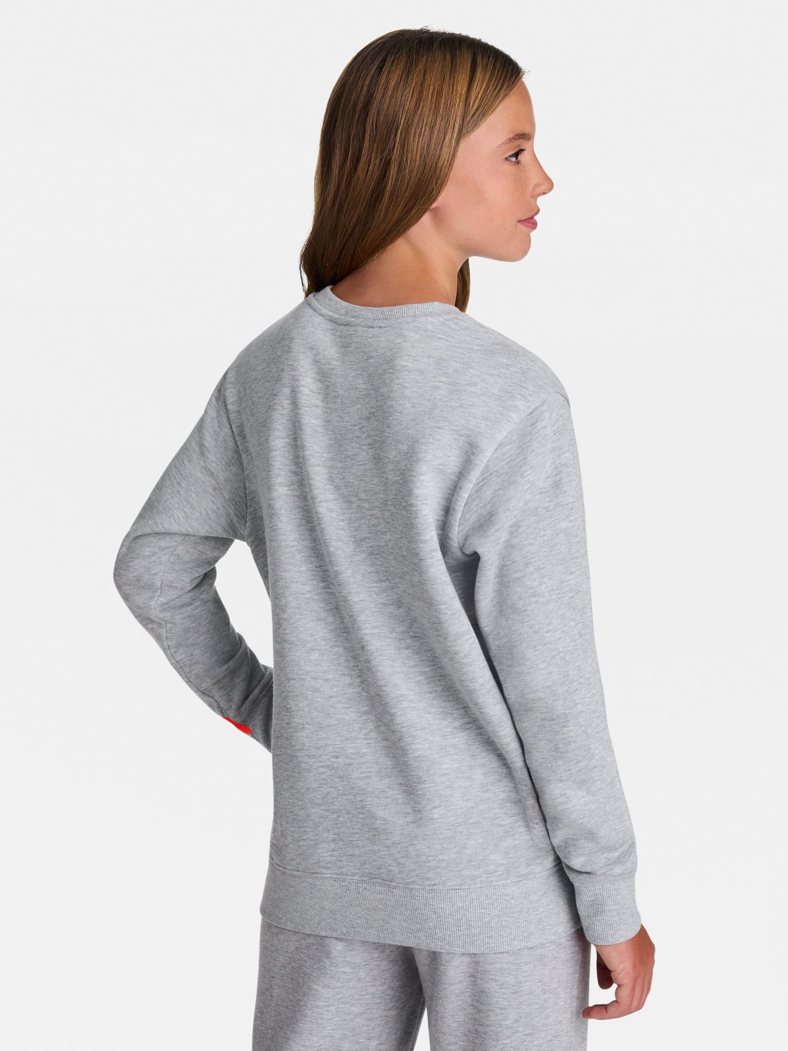 Reebok Girl's Game Day Fleece Crewneck, Sizes 4-18