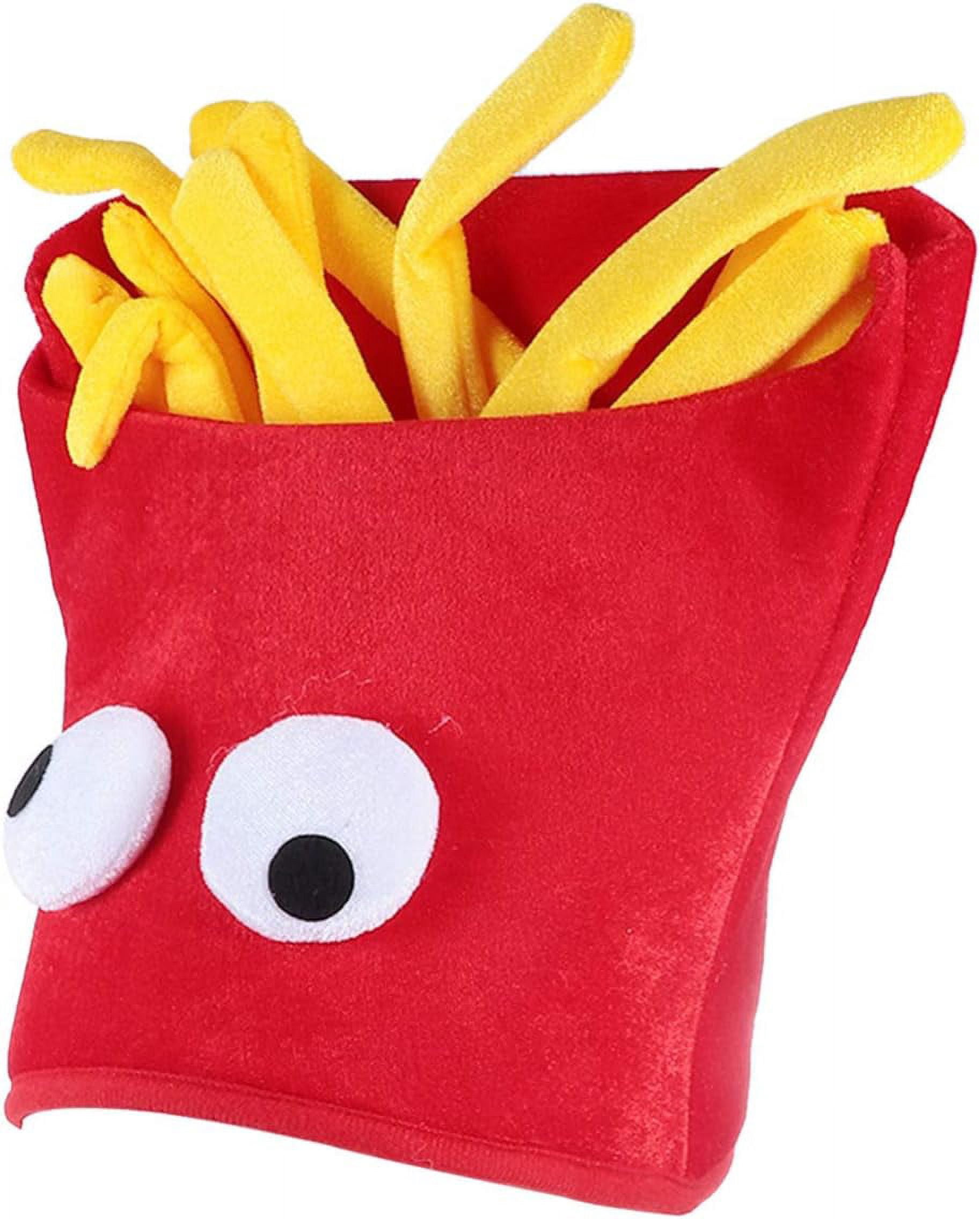 Handepo - 3 unidades, sombrero de pizza de taco, patatas fritas, comida loca, para Cinco de Mayo, accesorio de disfraz de Halloween, fiesta
