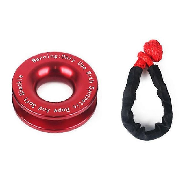 Winch Snatch Recovery Ring, Synthetic Winch Rope, Snatch Ring Soft Shackle, Winch Accessories for UTV ATV SUV Truck
