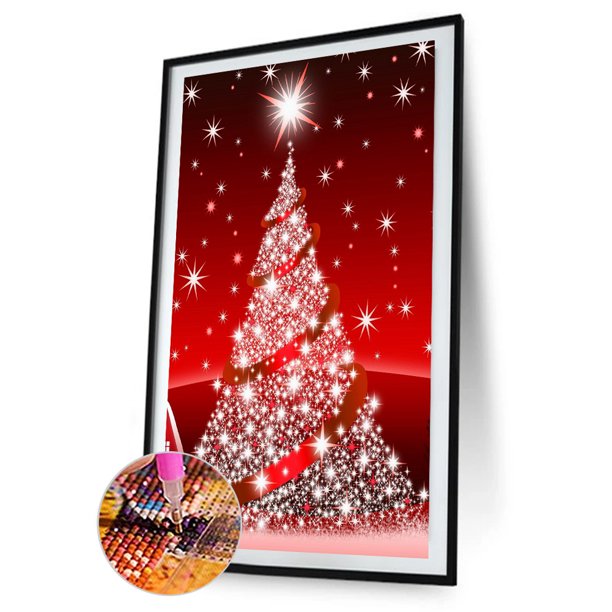 Pintura de Diamante 5D Árbol de Navidad Likrtyny Decoración de Arte