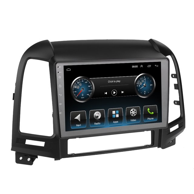 Reproductor MP5 Bling Bling con Navegación GPS de 9 pulgadas para Hyundai Santa Fe 06-12