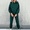 Army Green, variant on 2 Piece Sets for Women Sawvnm Women's Fashion Two Piece Sets for Women - Solid Color Round-Neck Long Sleeve Top and Pants with Elastic Waist