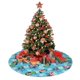 thumbnail image 4 of Falda para árbol de Navidad con puntadas, suave y divertida, decoración navideña de granja con cuello para árbol de Navidad de 48", 4 of 4
