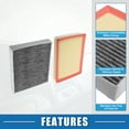 thumbnail image 3 of 1 Set Cabin Air Filter No.13718507320/64119237555 Reemplazo del Filtro de Aire del Motor para BMW 228i 2014-2016, 3 of 7