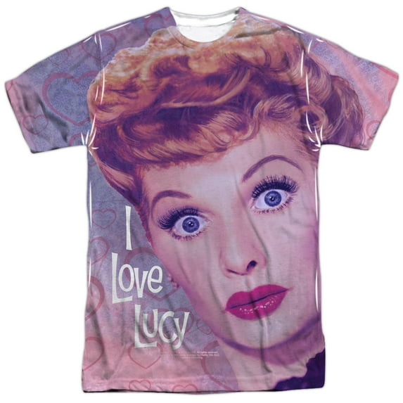 I Love Lucy - Funny Hearts - Short Sleeve Shirt - Small