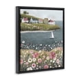 thumbnail image 2 of Stupell Industries Rustic Lodge Pink Meadow & Sailboats Black Floating Frame Canvas Art, 25 x 31, by Riley B, 2 of 8