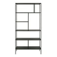 thumbnail image 3 of Evelyn&Zoe Winthrop 72" Tall Rectangular Bookcase, Blackened Bronze, 3 of 8