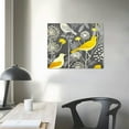 thumbnail image 3 of Nawypu  Yellow Gray Wall Art Canvas Flowers Birds Wall Decor for Living Room Bathroom Abstract Modern Floral Large Posters Print Artwork Framed Hang Pictures for Home Decorations, 3 of 4