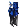 thumbnail image 4 of Folding Chair Foldable Portable Camping Outdoor Beach Lawn Chair with Sunshade Ice Bag for Two People, 4 of 7