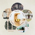 thumbnail image 4 of Wood Door Bell, Brass Shopkeepers Bell For Door Apert For Shop Pet Puerta para La Puerta de Entrada Refrigerador de Hogar, 4 of 7
