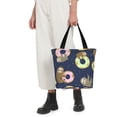 thumbnail image 6 of Kdxio Sloth with Donuts Women Reusable Grocery Bags Foldable Ripstop,Reusable Shopping Bags for Shopping,Gym,Gift, 6 of 7