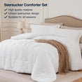 thumbnail image 2 of Juego de edredón Quataly White Twin/Twin XL con 1 funda de almohada, 2 of 7