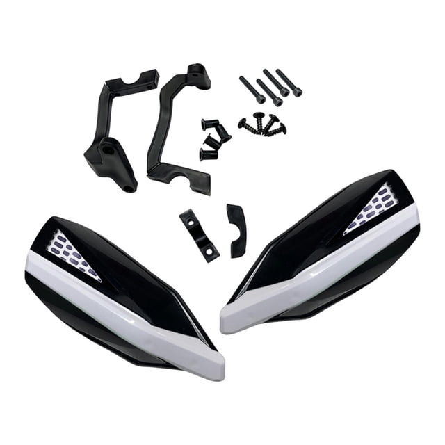 Almencla Motorcycle Handguards Brake Guards Supplies Motorcycle Accessories Windproof Multipurpose Practical Protector Hand Protection Black
