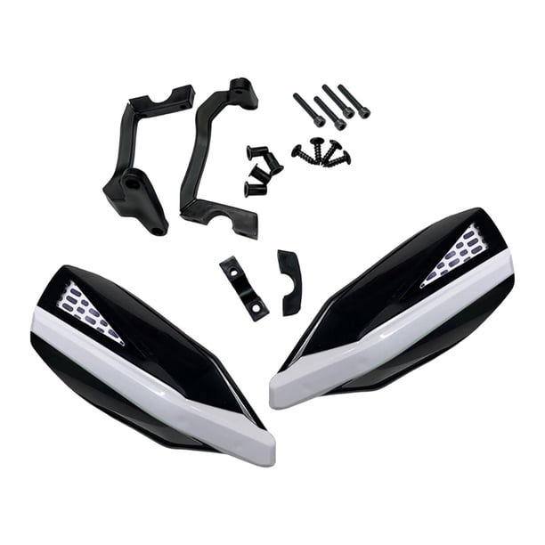 Paramanos de motocicleta, protectores de freno, resistentes al viento, ligeros, de alta resistencia. Negro